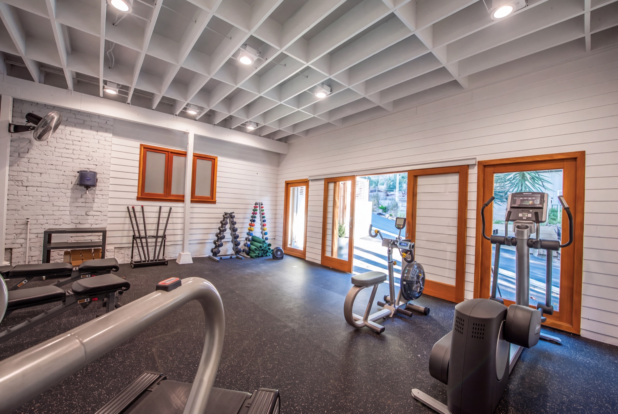 Fully equipped on-site gym